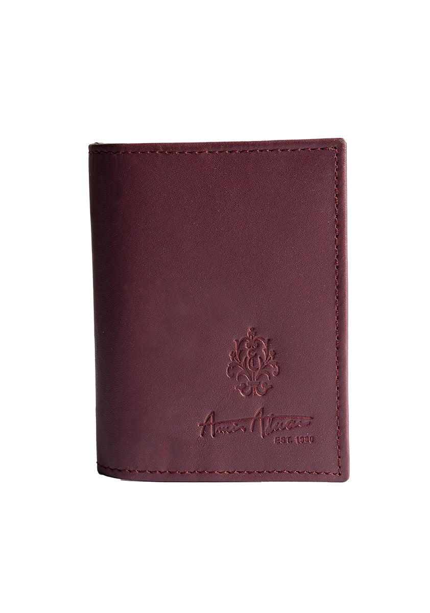 Leather Maroon Card Holder