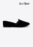 Basic Leather Pirate Black Cut Shoes