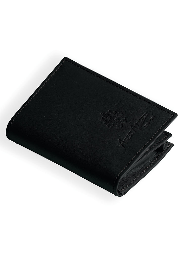 Leather Pirate Black Card Holder