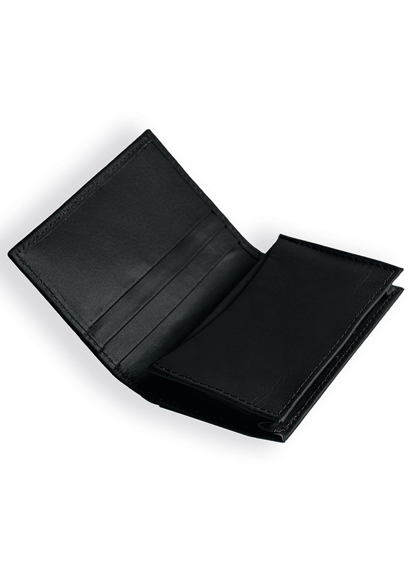 Leather Pirate Black Card Holder