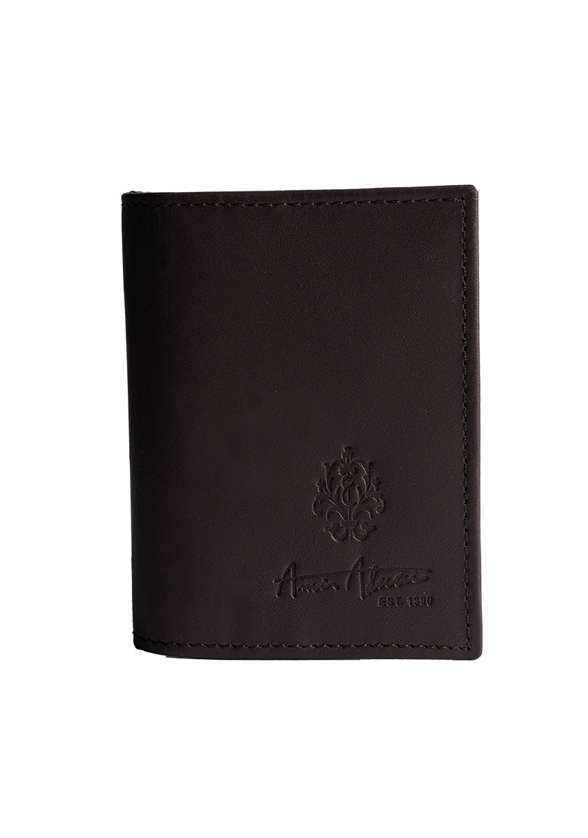 Leather Pirate Black Card Holder