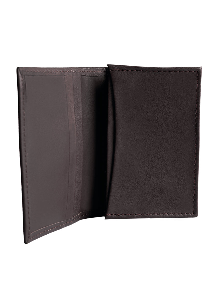 Leather Pirate Black Card Holder