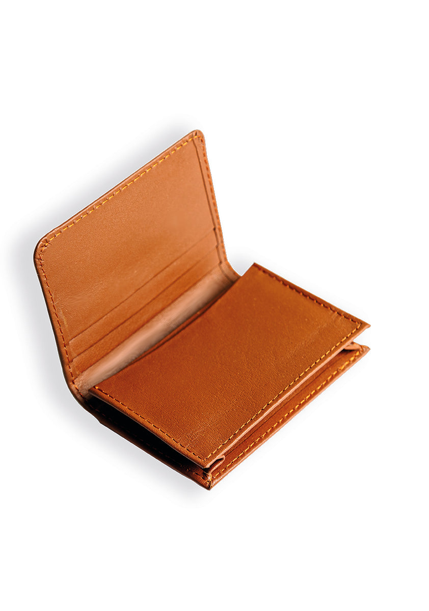 Leather  Mustard Card Holder